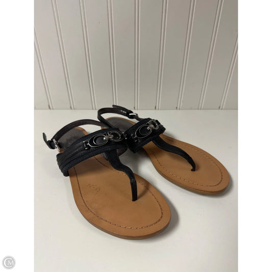 Sandals Designer By Coach In Brown, Size: 8