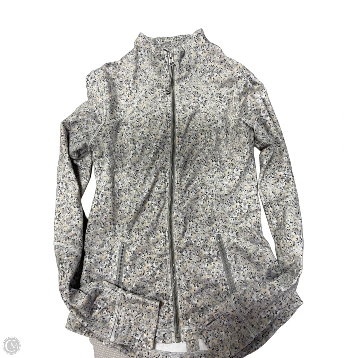 Athletic Jacket By Lululemon In Grey, Size: S