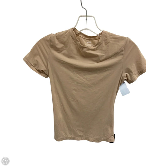 Top Short Sleeve By Skims In Brown, Size: S