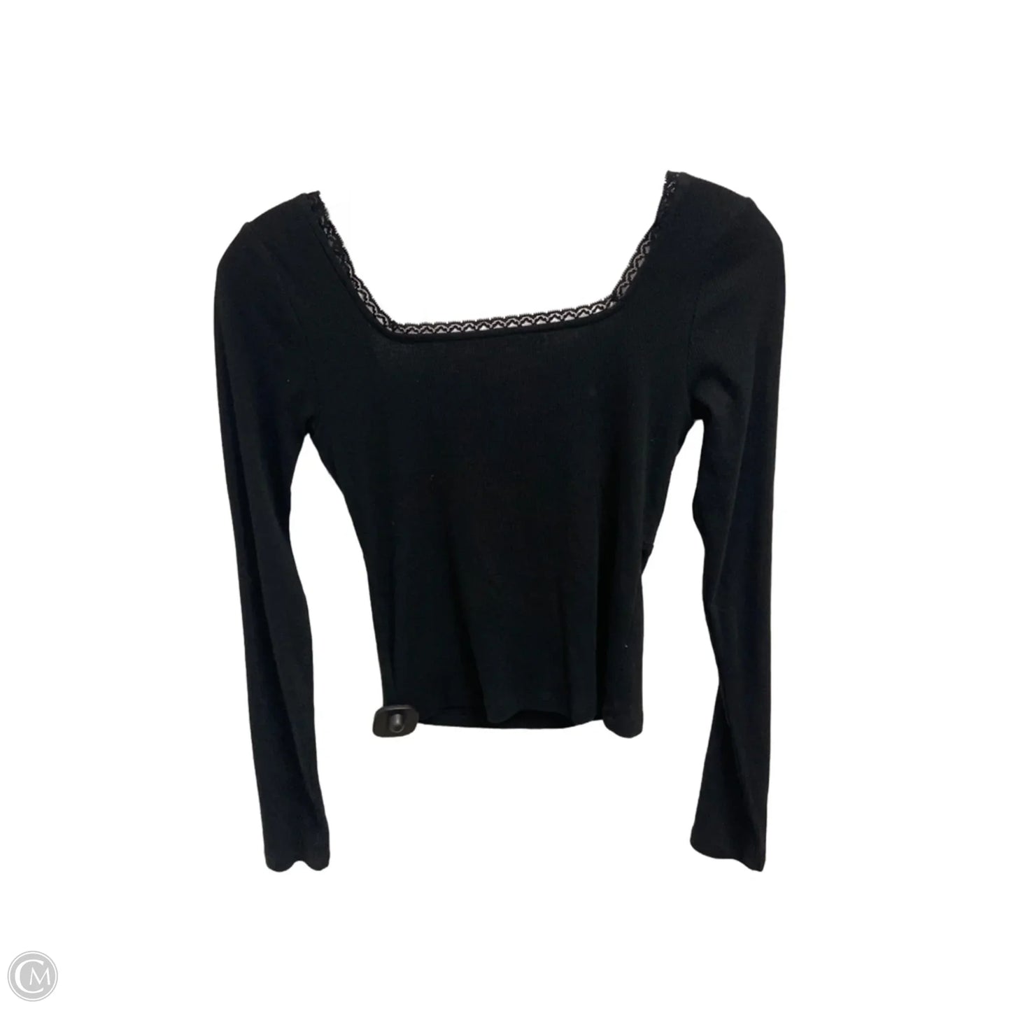 Top Long Sleeve By American Eagle In Black, Size: S