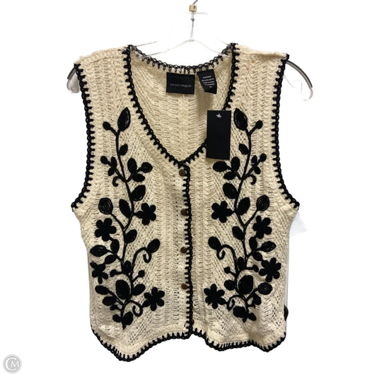Vest Sweater By Clothes Mentor In Black & Brown, Size: Xl