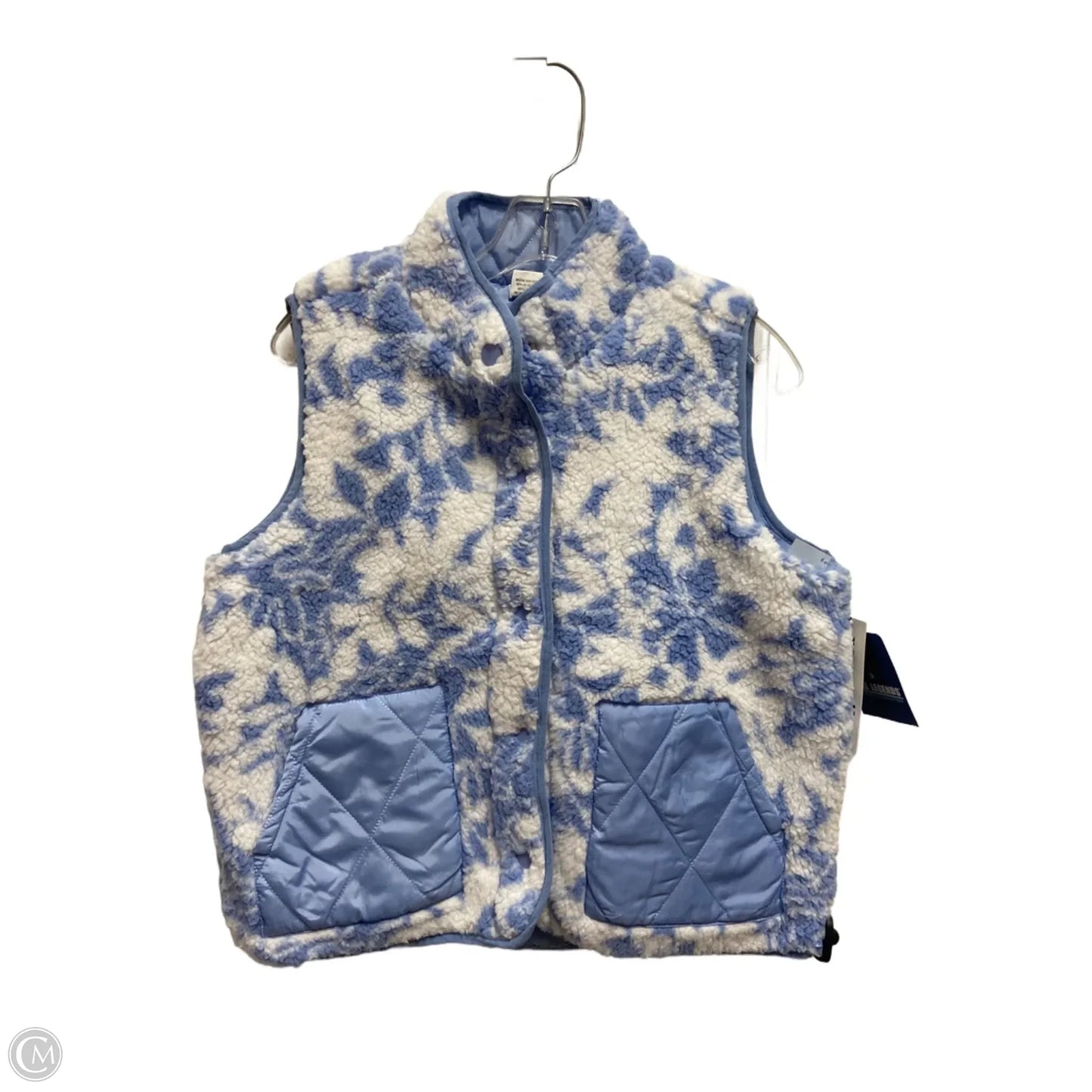 Vest Sweater By Reel Legends In Blue, Size: S