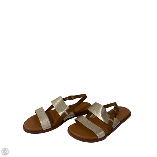 Sandals Flats By Cole-haan In Gold, Size: 7.5
