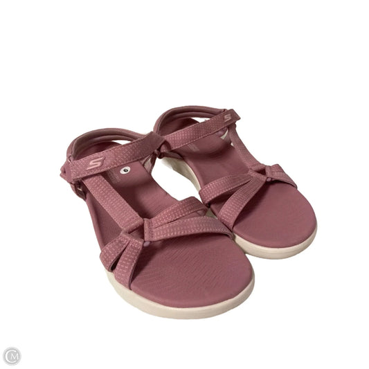 Sandals Flats By Skechers In Pink, Size: 9