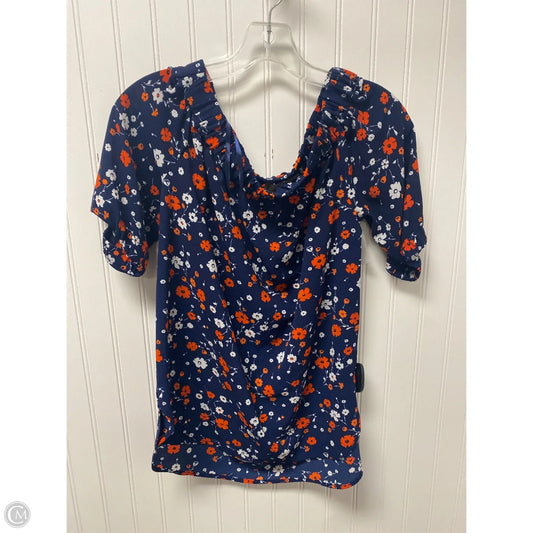 Top Short Sleeve By Michael By Michael Kors In Navy, Size: Xs