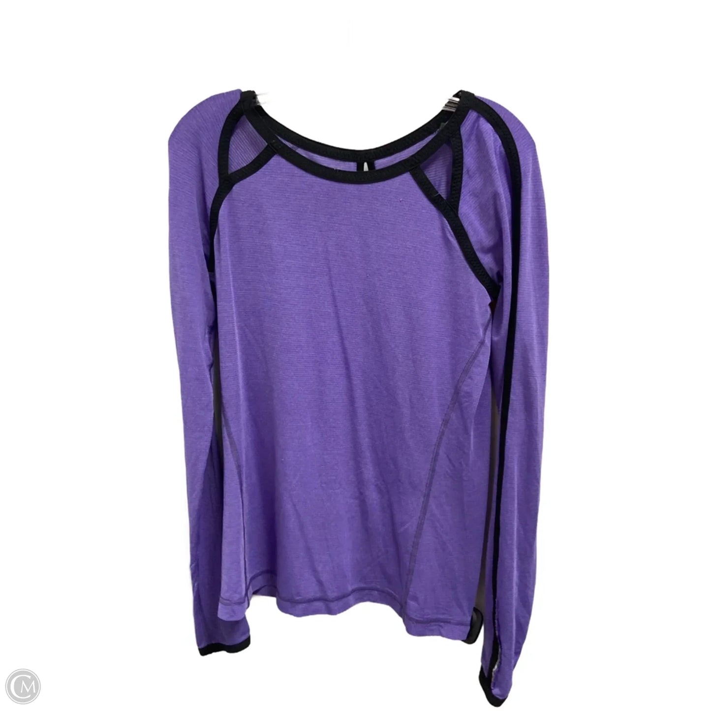 Athletic Top Long Sleeve Crewneck By Lululemon In Purple, Size: M
