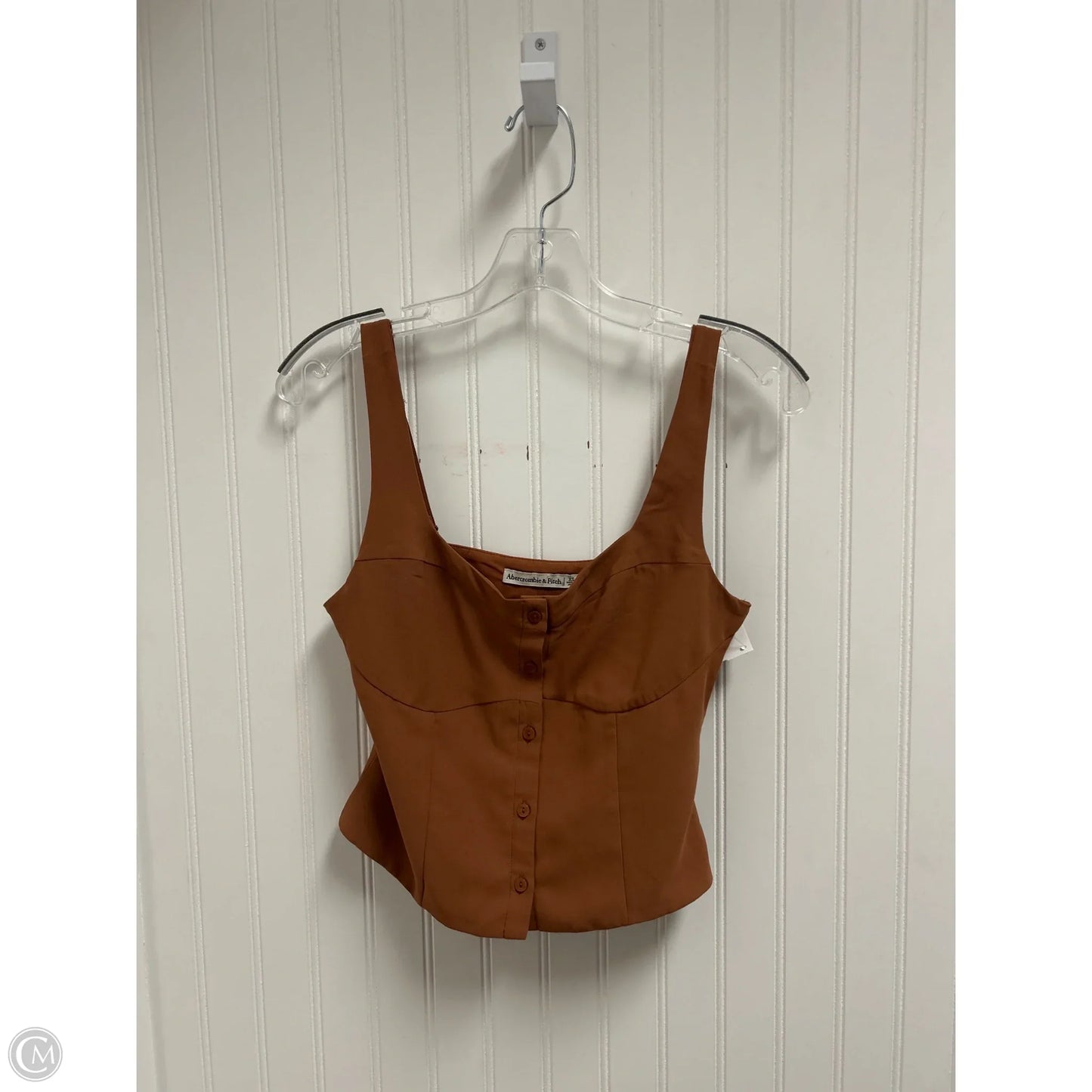 Top Sleeveless By Abercrombie And Fitch In Brown, Size: Xs