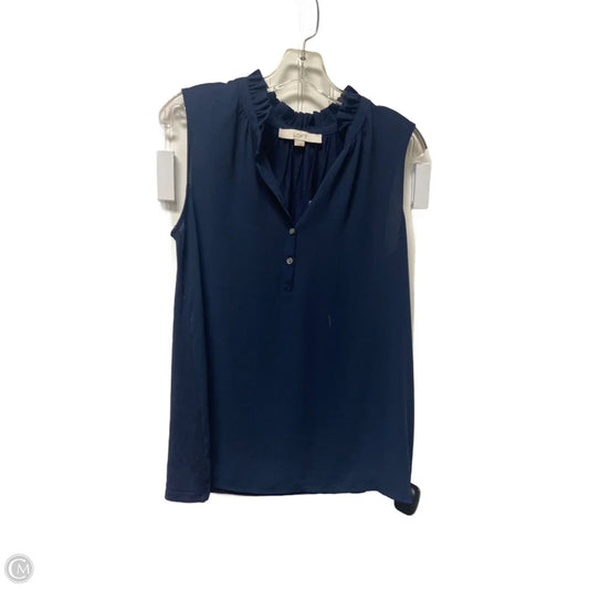 Top Sleeveless By Loft In Blue, Size: S