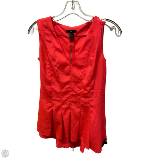 Top Sleeveless By H&m In Pink, Size: S