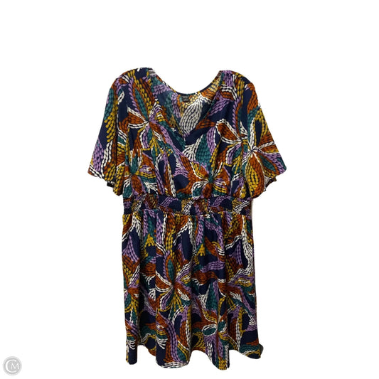 Dress Casual Midi By Emery Rose In Multi-colored, Size: 2x