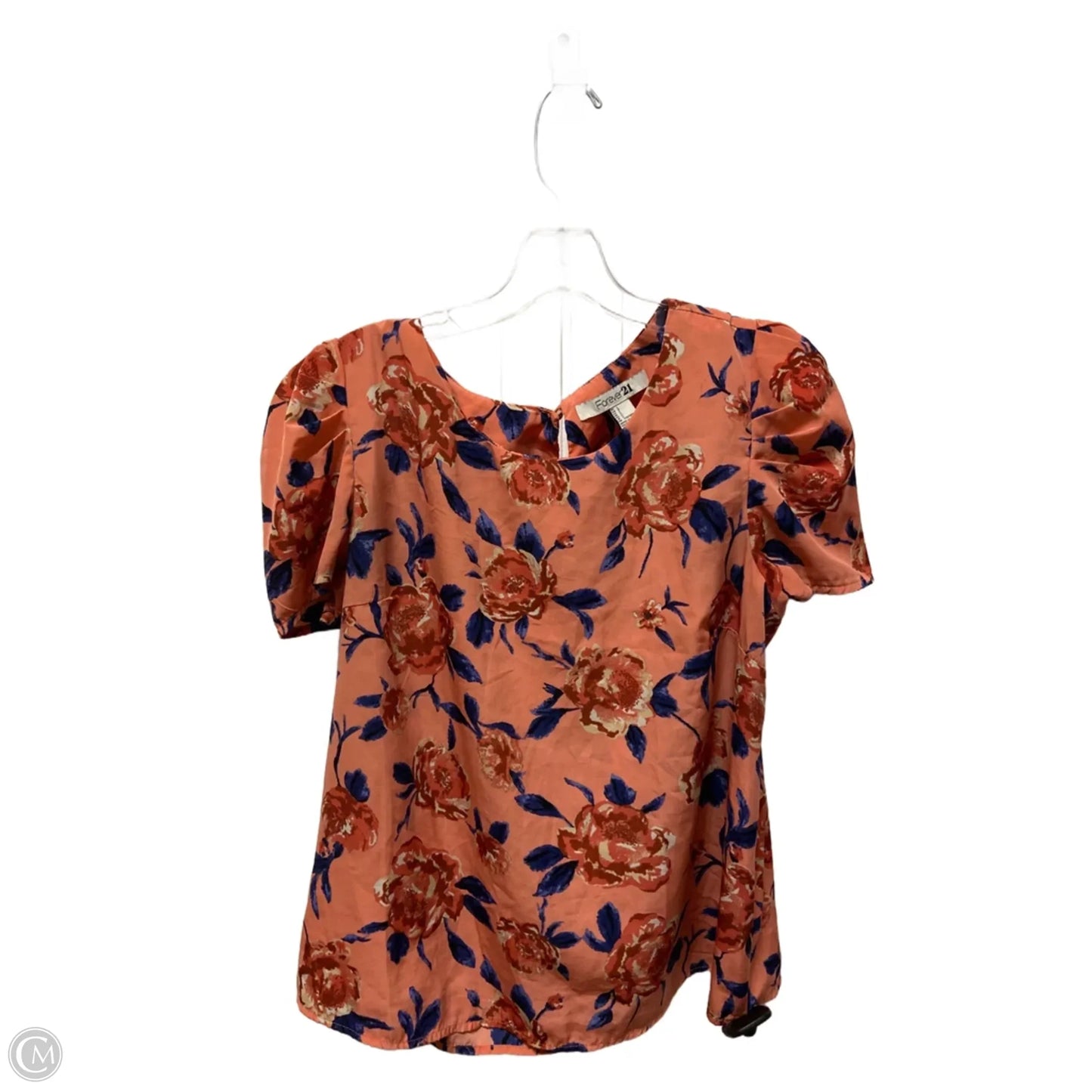 Top Short Sleeve By Forever 21 In Pink, Size: L