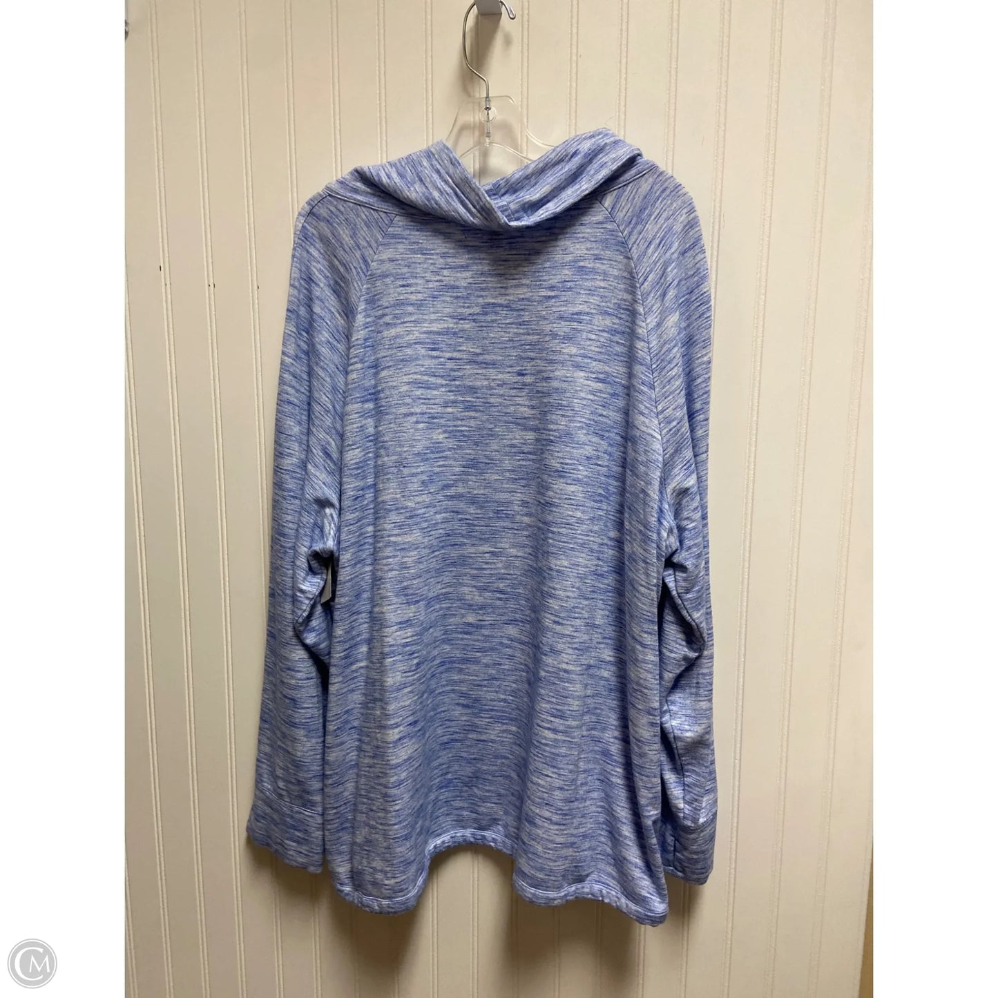 Sweatshirt Collar By Talbots In Blue, Size: 3x