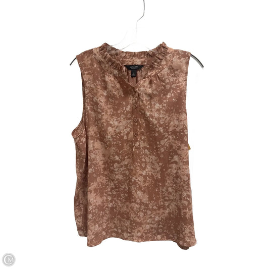 Top Sleeveless By Simply Vera In Pink, Size: L