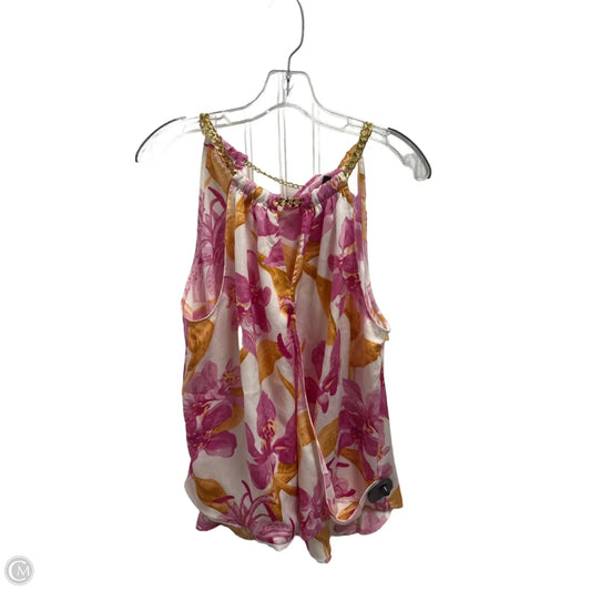 Top Sleeveless By Inc In Floral Print, Size: L