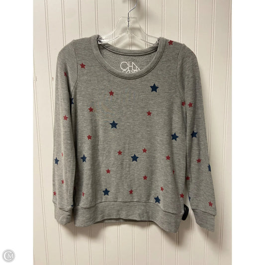 Sweatshirt Crewneck By Chaser In Grey, Size: Xs