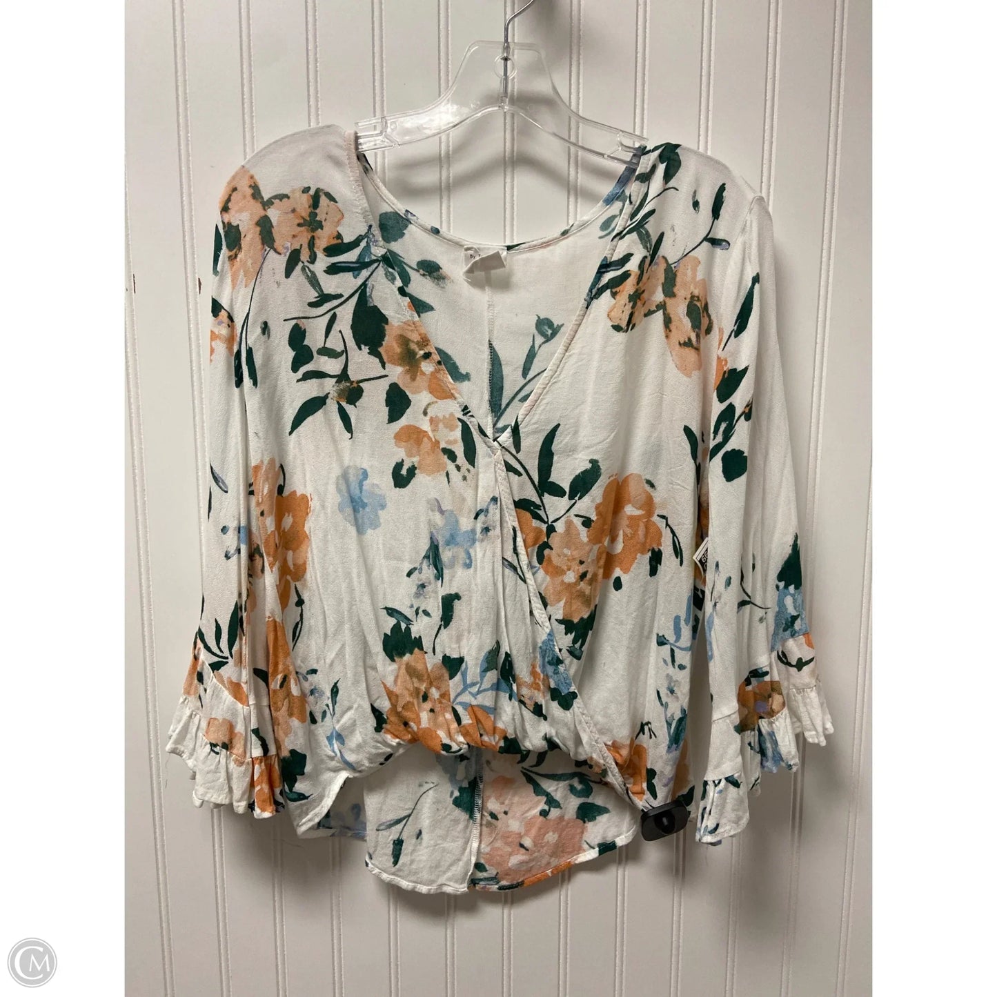 Top Long Sleeve By By Together In White, Size: S