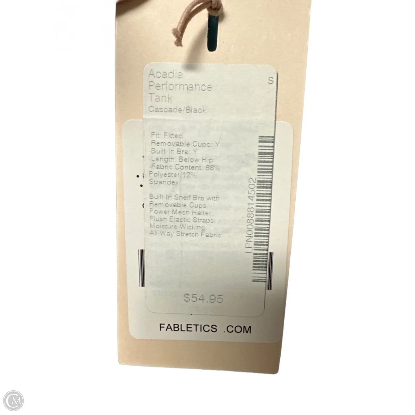 Athletic Tank Top By Fabletics In Green, Size: S