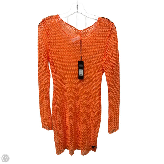 Swimwear Cover-up By Fashion Nova In Orange, Size: L