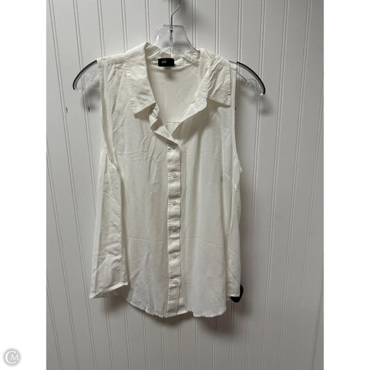Top Sleeveless By Inc In White, Size: L