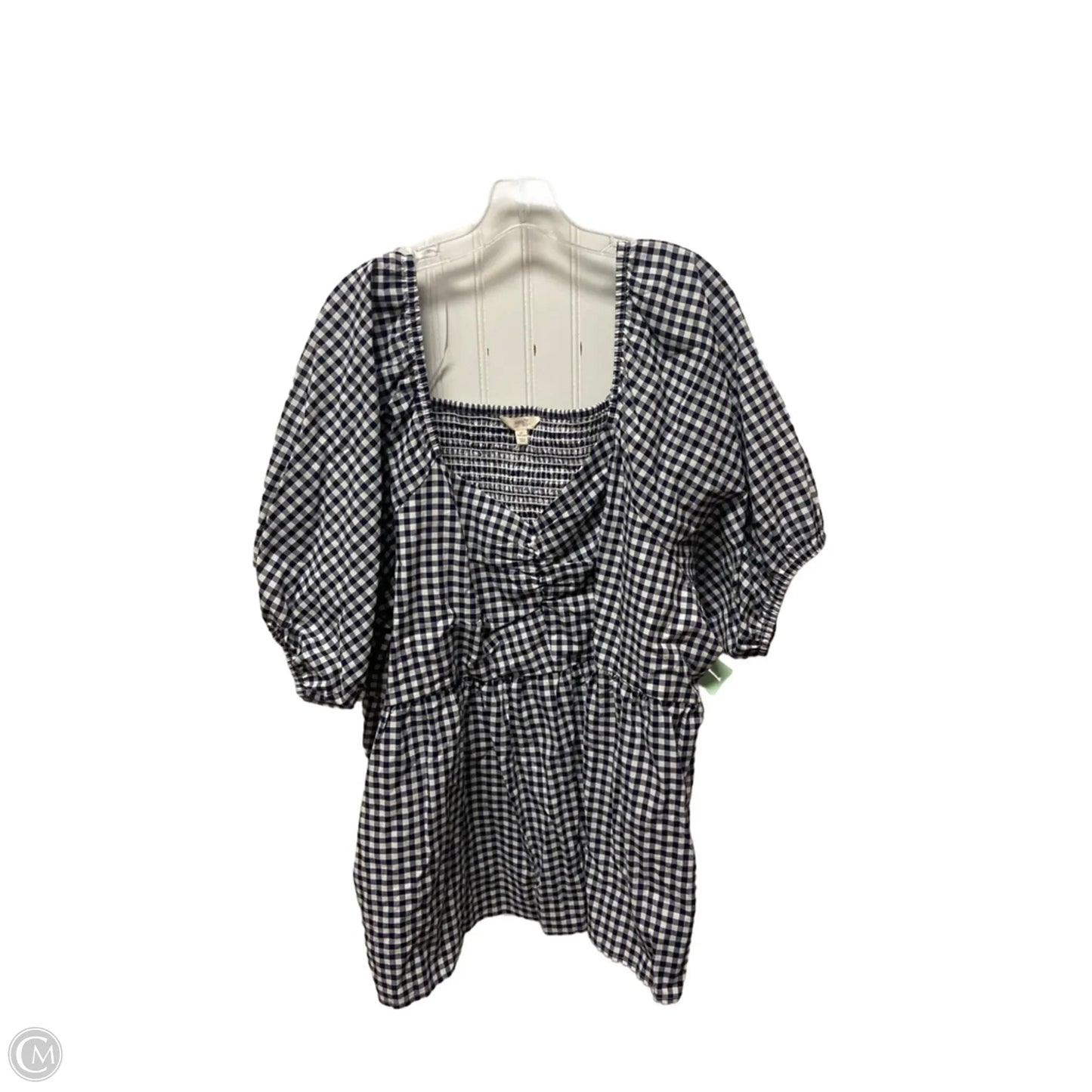 Top Short Sleeve By Terra & Sky In Blue, Size: 4x