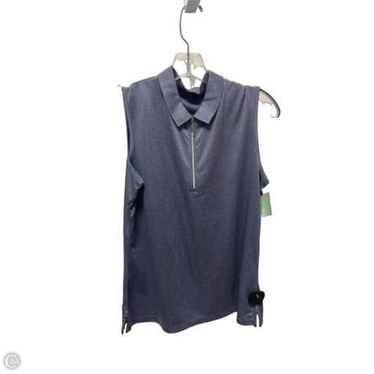Athletic Tank Top By Callaway In Blue, Size: L