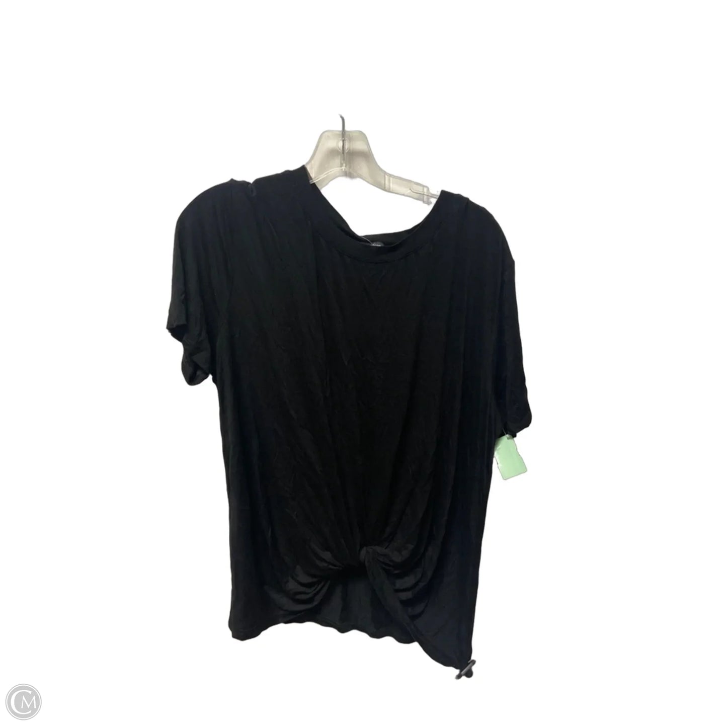 Top Short Sleeve By Clothes Mentor In Black, Size: 1x
