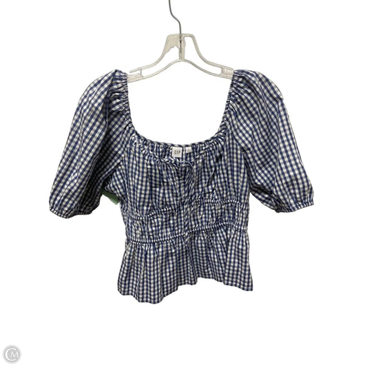 Top Short Sleeve By Gap In Blue, Size: L