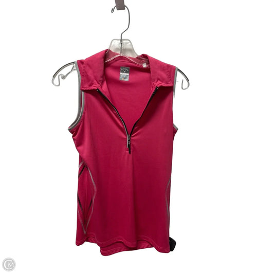 Athletic Tank Top By Callaway In Pink, Size: S
