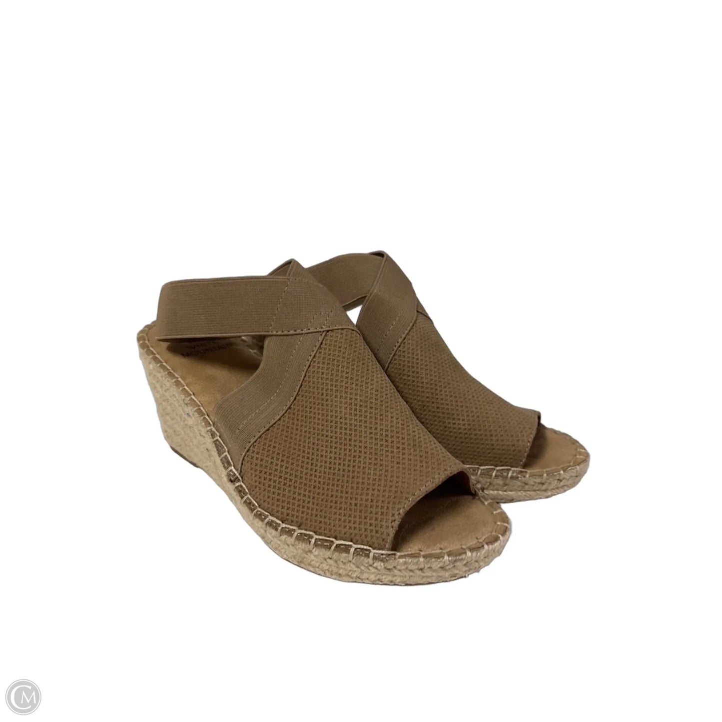 Sandals Heels Wedge By White Mountain In Brown, Size: 7