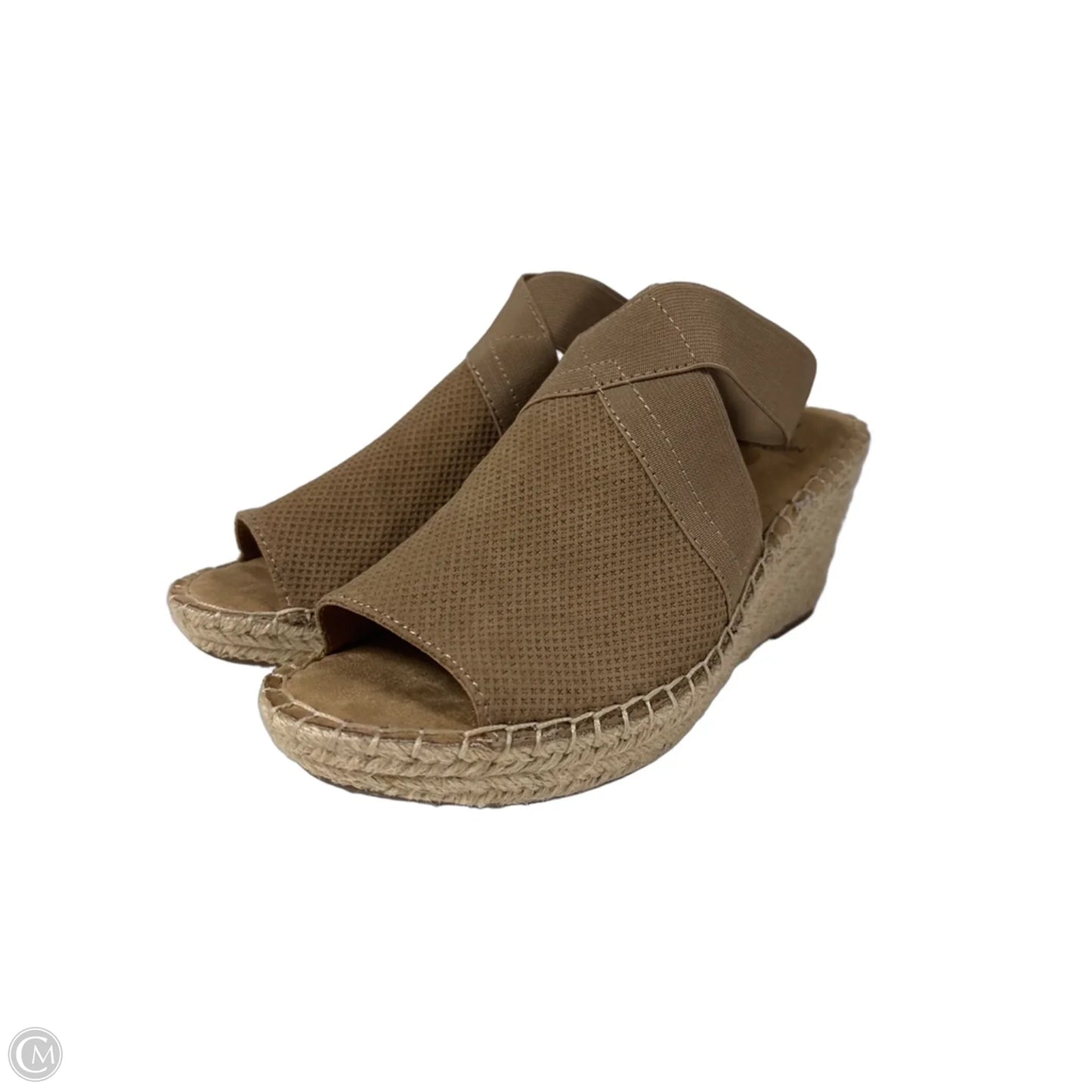 Sandals Heels Wedge By White Mountain In Brown, Size: 7