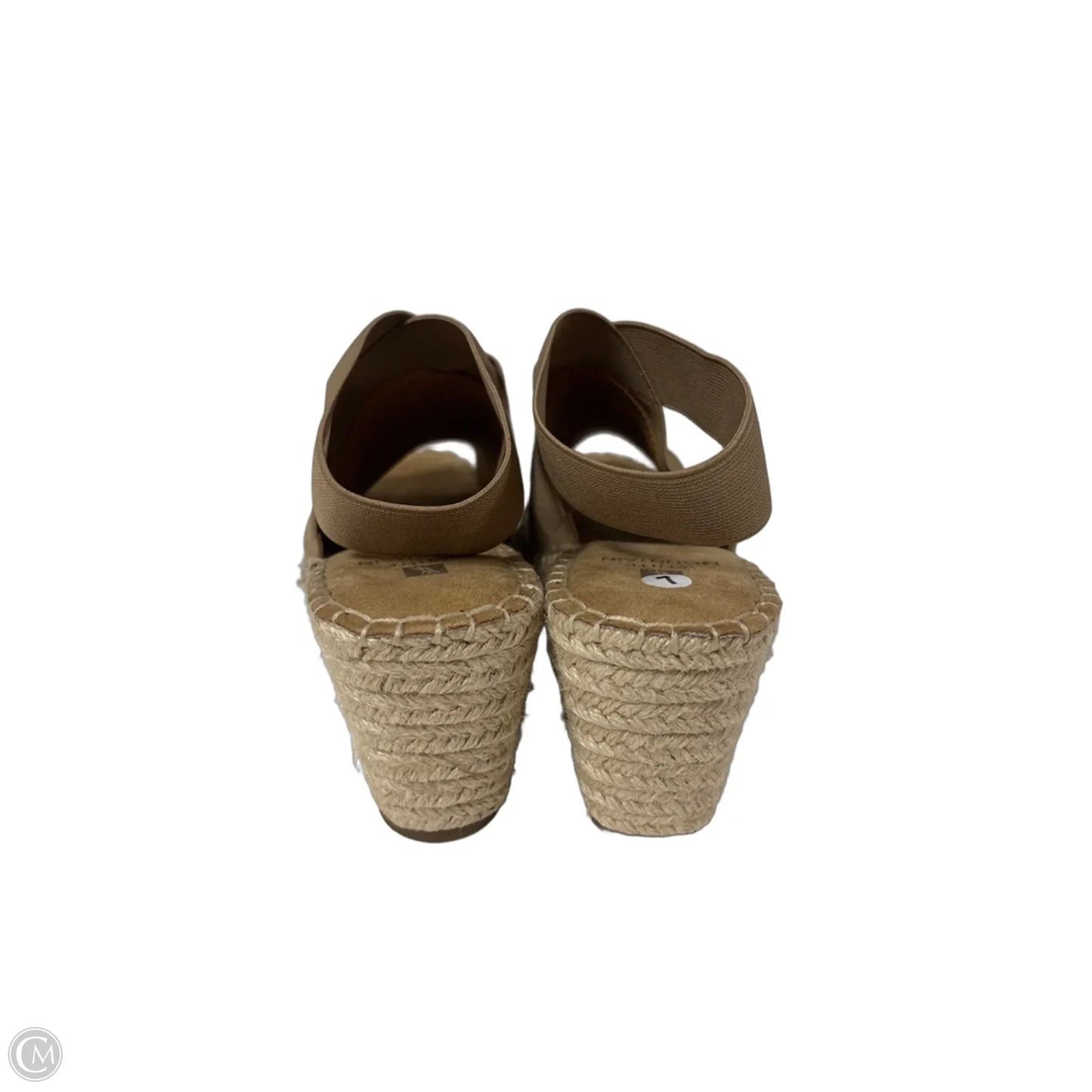 Sandals Heels Wedge By White Mountain In Brown, Size: 7