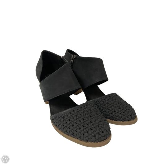 Shoes Heels Block By Toms In Black & Brown, Size: 7.5