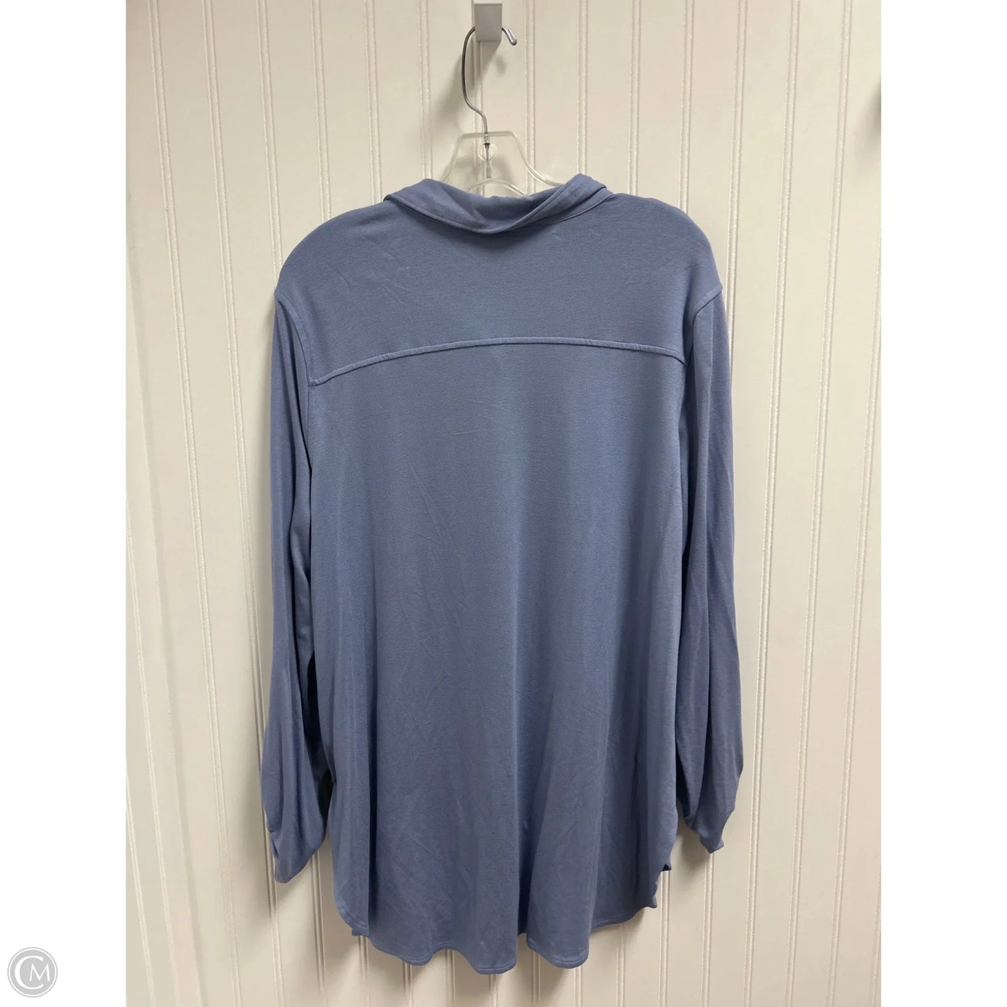 Top Long Sleeve By Apt 9 In Blue, Size: Xl