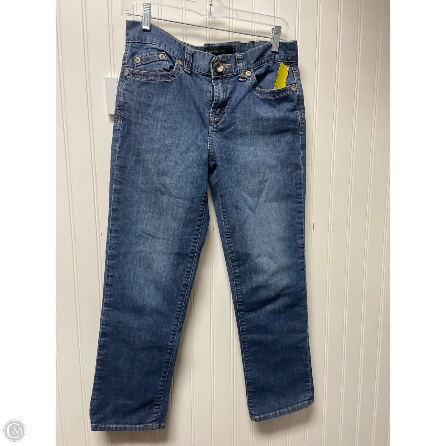 Jeans Straight By Calvin Klein In Blue, Size: 6