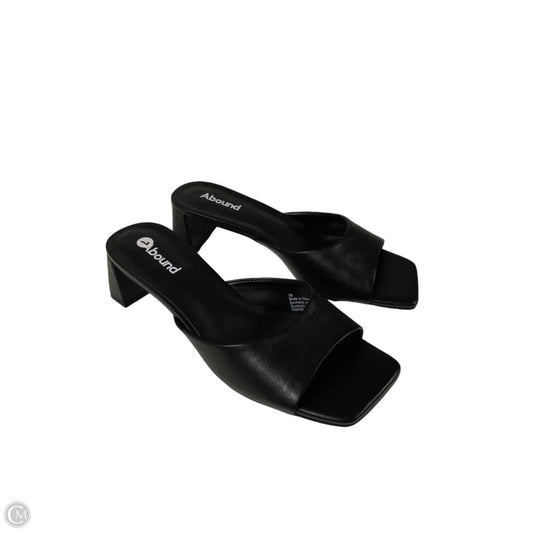Sandals Heels Block By Abound In Black, Size: 7