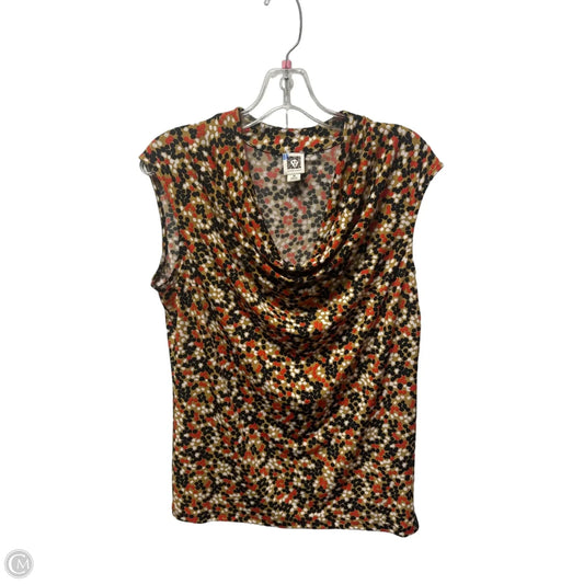 Top Sleeveless By Anne Klein In Brown, Size: M