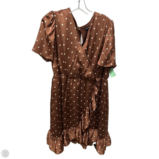 Dress Casual Midi By Torrid In Brown, Size: 1x