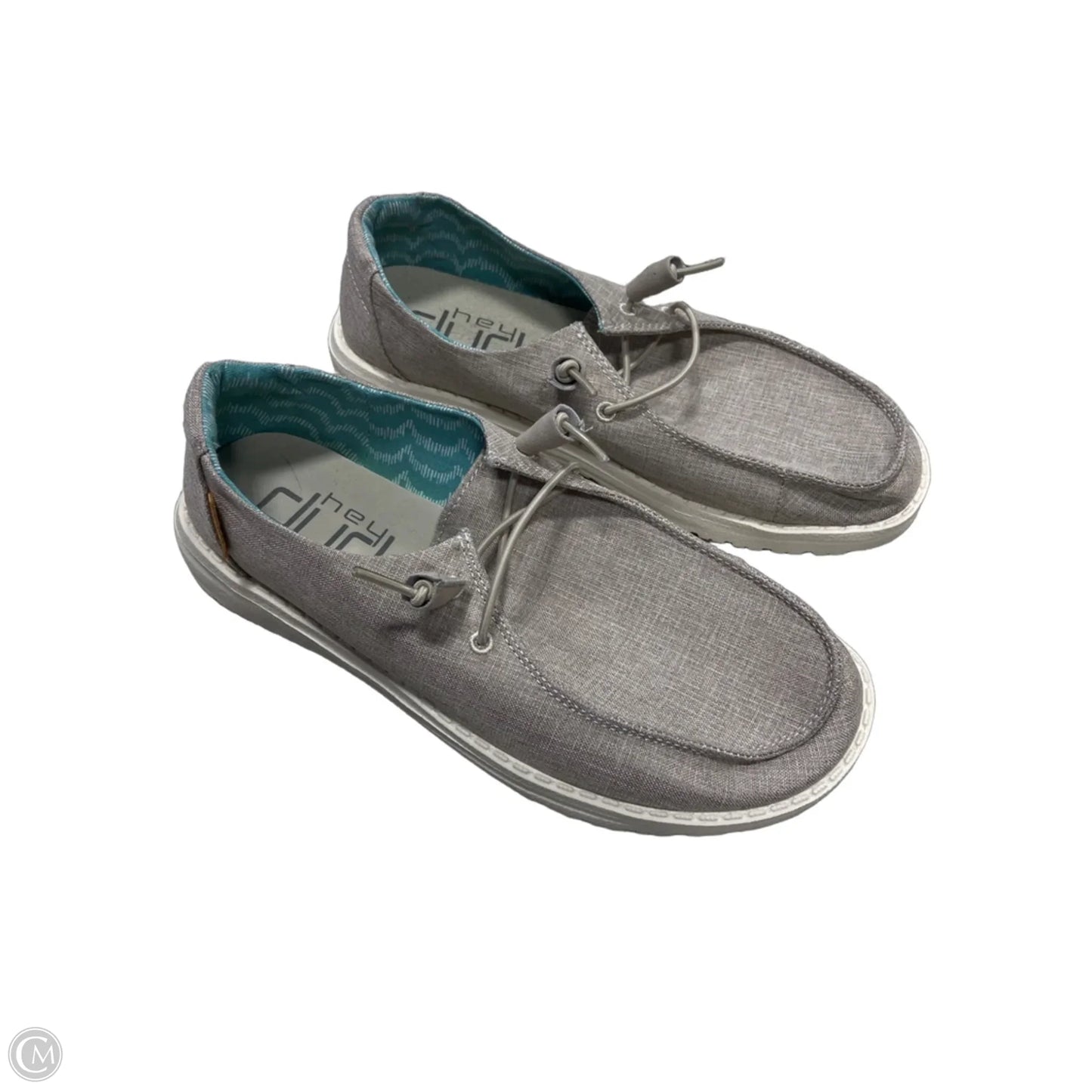 Shoes Athletic By Hey Dude In Grey, Size: 7
