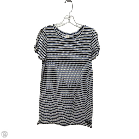 Dress Casual Midi By Loft In Striped Pattern, Size: M