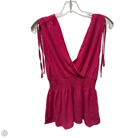 Top Sleeveless By Jon And Anna In Pink, Size: Xl