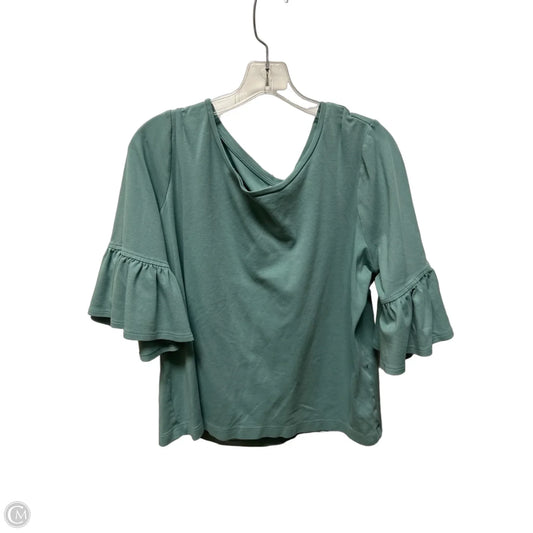 Top Short Sleeve By Chicos In Green, Size: Xl