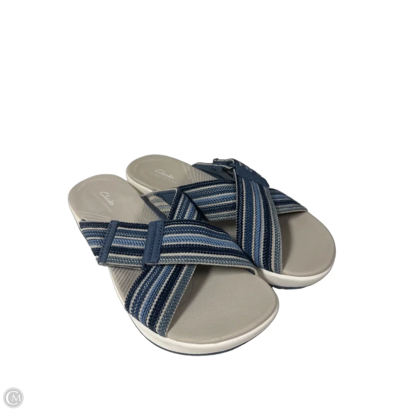Sandals Flip Flops By Clarks In Blue, Size: 8.5
