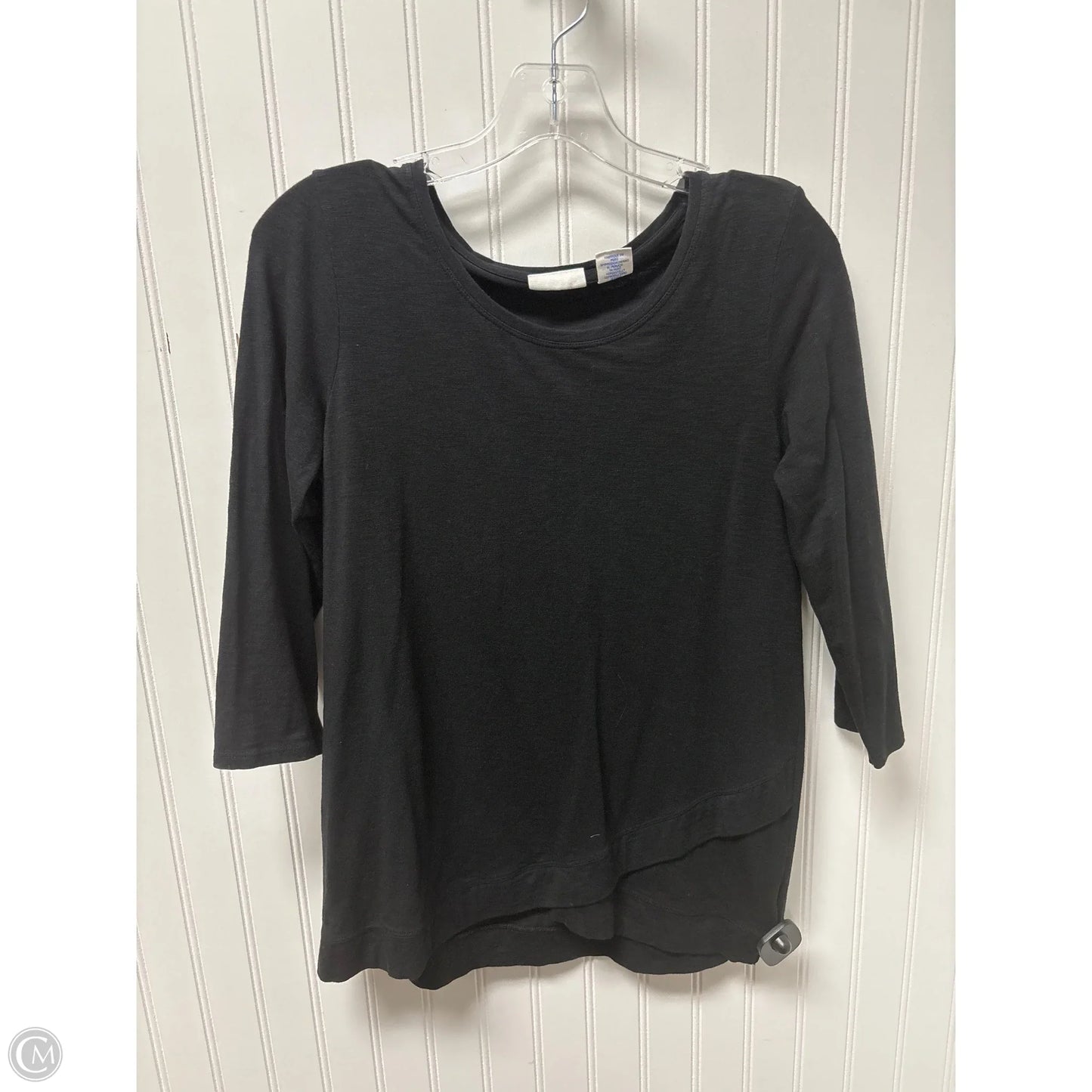 Top Long Sleeve By Zara In Black, Size: S