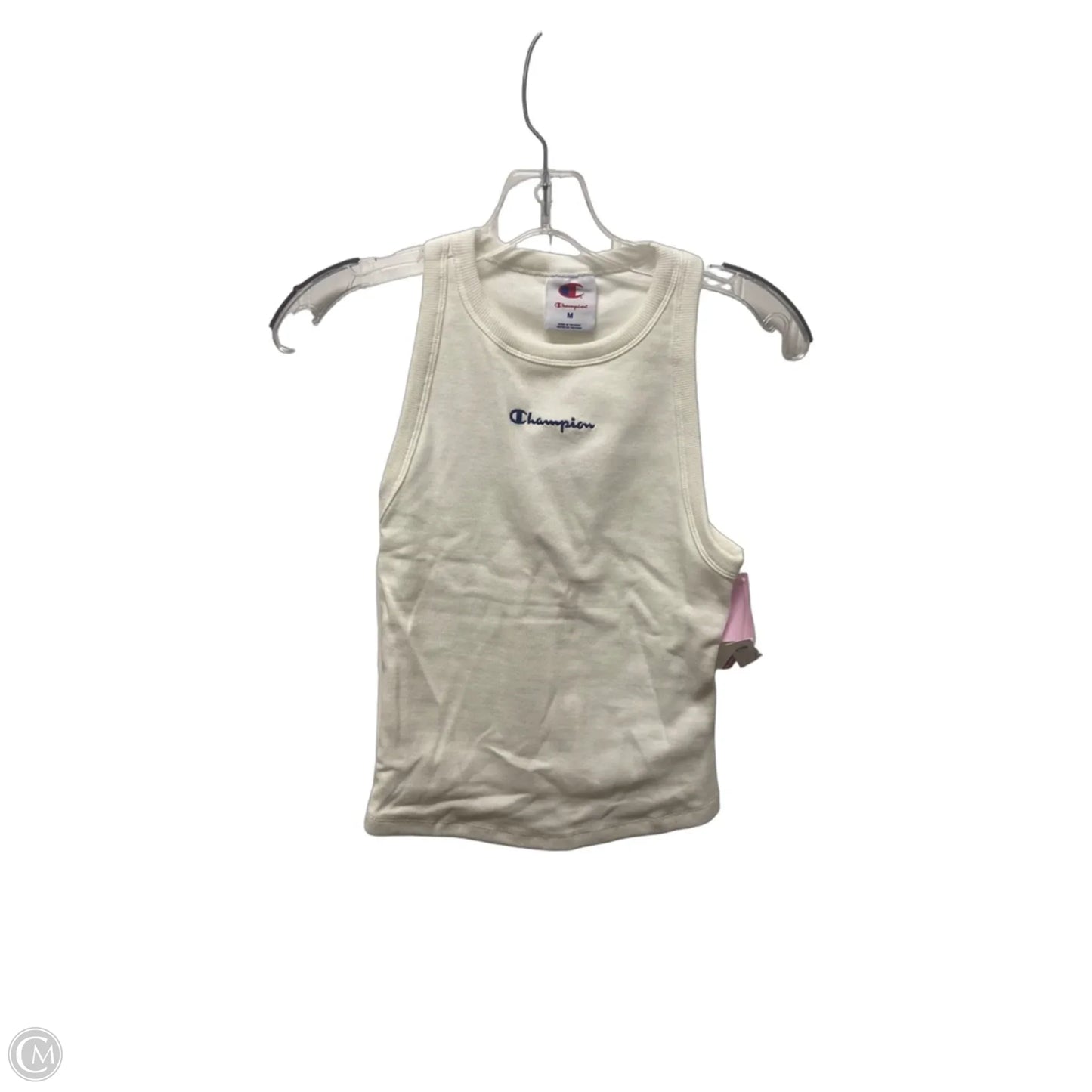 Athletic Tank Top By Champion In White, Size: M