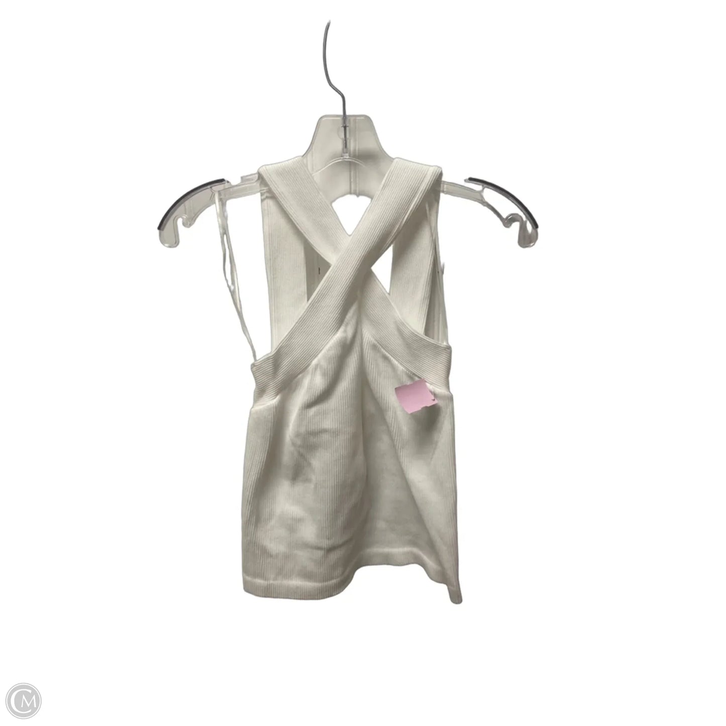 Top Sleeveless By Evolution In White, Size: L