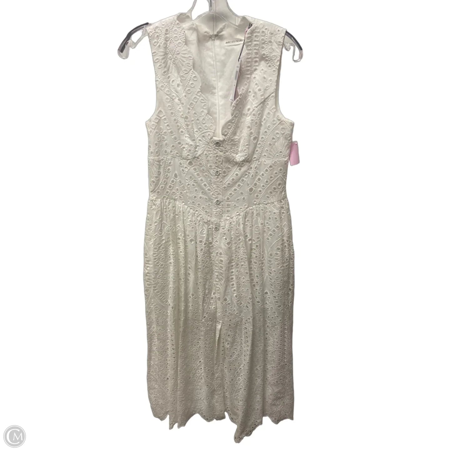 Dress Casual Maxi By Avec Les Filles In White, Size: M