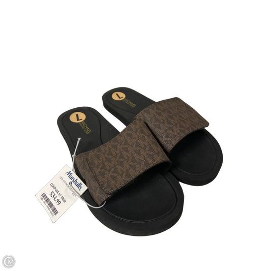 Sandals Flats By Michael By Michael Kors In Brown, Size: 7