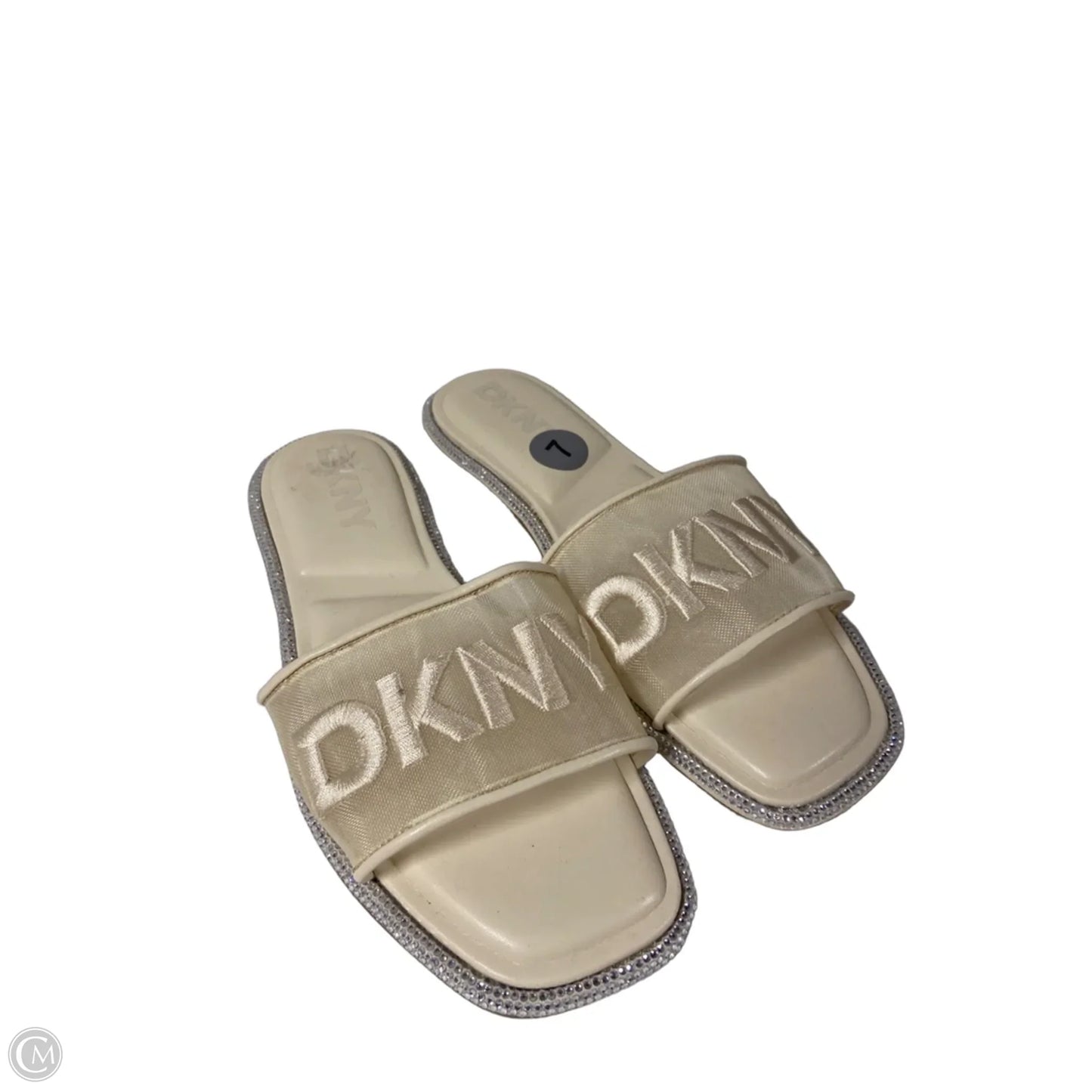 Sandals Flats By Dkny In Cream, Size: 7