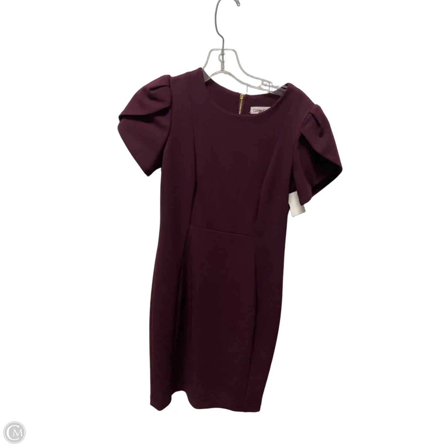 Dress Casual Midi By Calvin Klein In Purple, Size: S