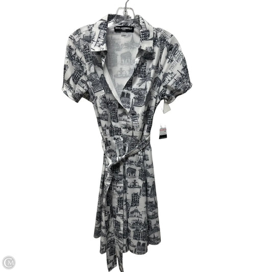 Dress Designer By Karl Lagerfeld In Black & White, Size: M